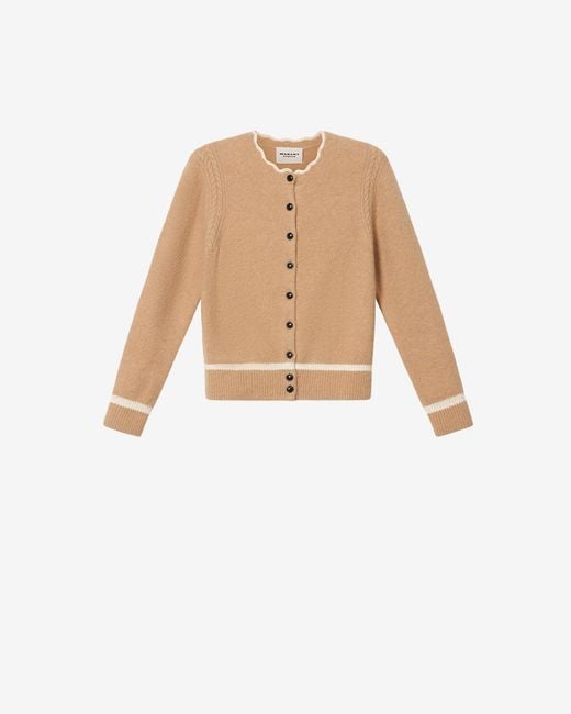 Isabel Marant White Naia Alpaca Cardigan