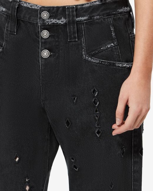Isabel Marant Black Amia Pants