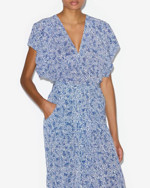 Isabel Marant Blue Delocia Top