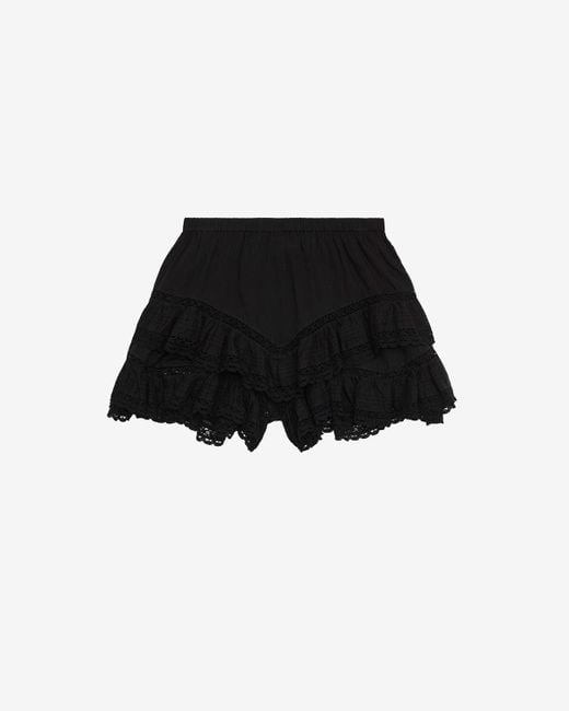 Isabel Marant Black Geana Shorts