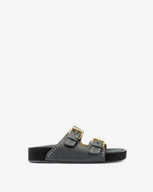 Isabel Marant Black Lennyo Buckle Sandals