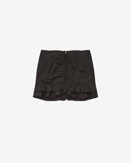 Isabel Marant Black Breenea Mini Skirt With Zip