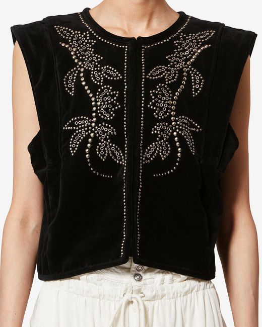 Chaleco Poppy Isabel Marant de color Black