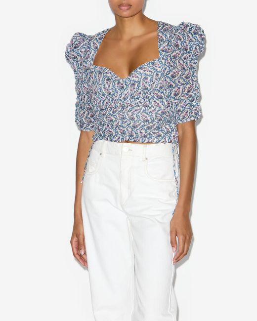 Isabel Marant White Galaor Top