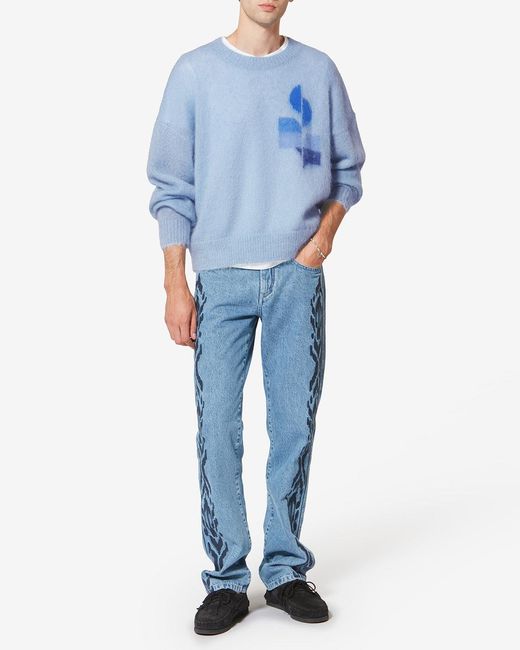 Isabel Marant Blue Drany Sweater for men