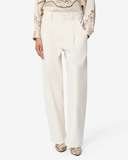 Isabel Marant White Lenadia Pants