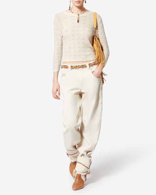 Isabel Marant White Leonette Sweater