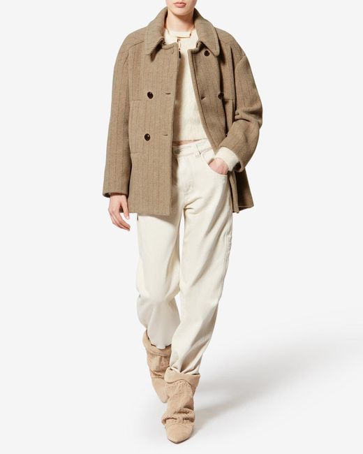 Isabel Marant Natural Fiby Coat