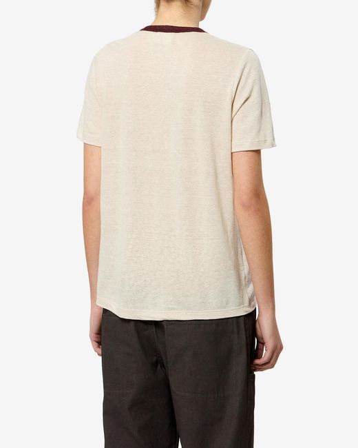 Isabel Marant White Kiliann Linen T-Shirt