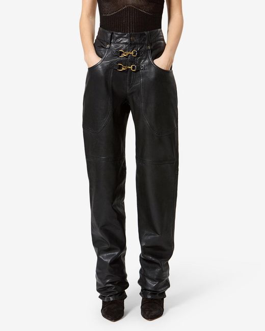 Isabel Marant Black Brinley Pants