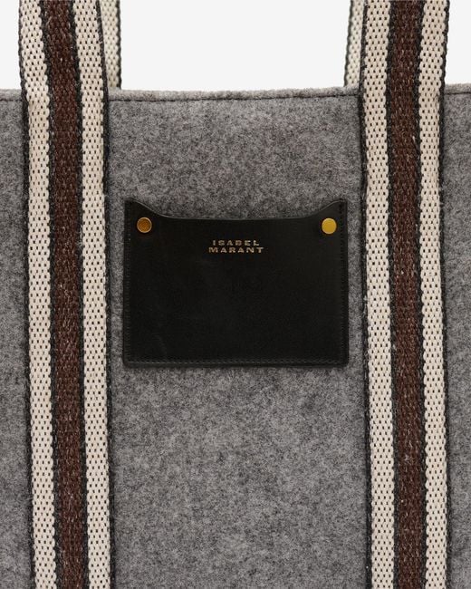 Isabel Marant Gray Aruba E/W Handheld Bag