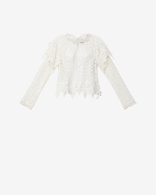 Isabel Marant White Hyliana Top
