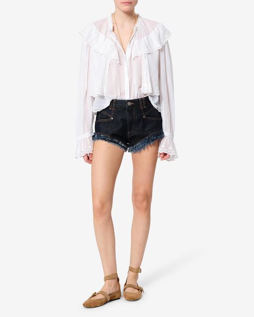 Isabel Marant Black Eneidala Shorts