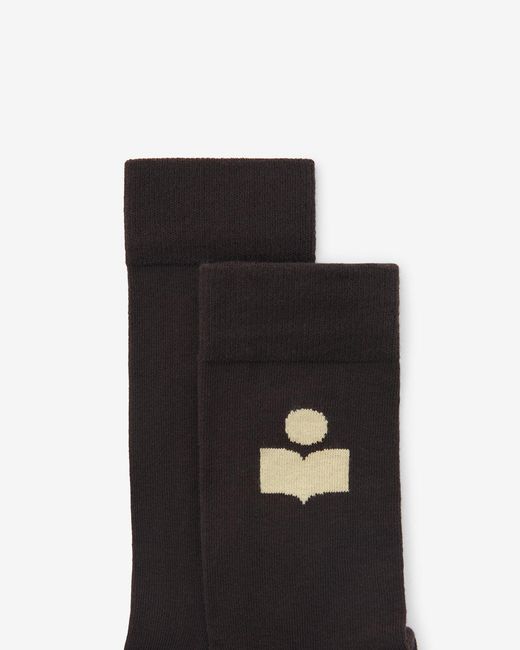 Isabel Marant Black Siloki Socks for men