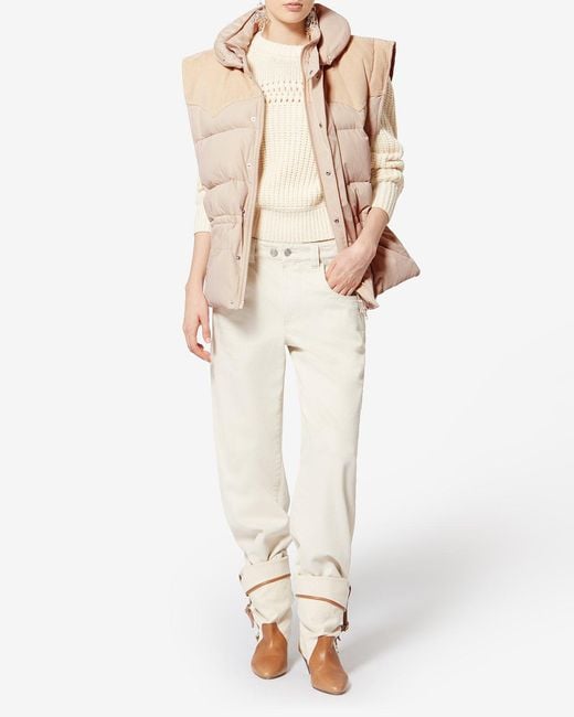 Isabel Marant White Olfa Vest