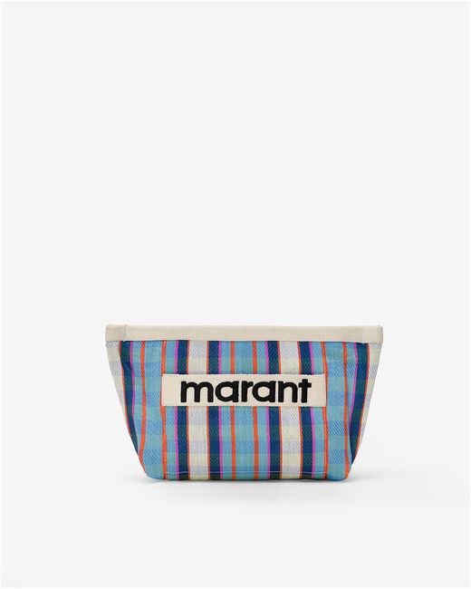 Isabel Marant Blue Powden Clutch Bag