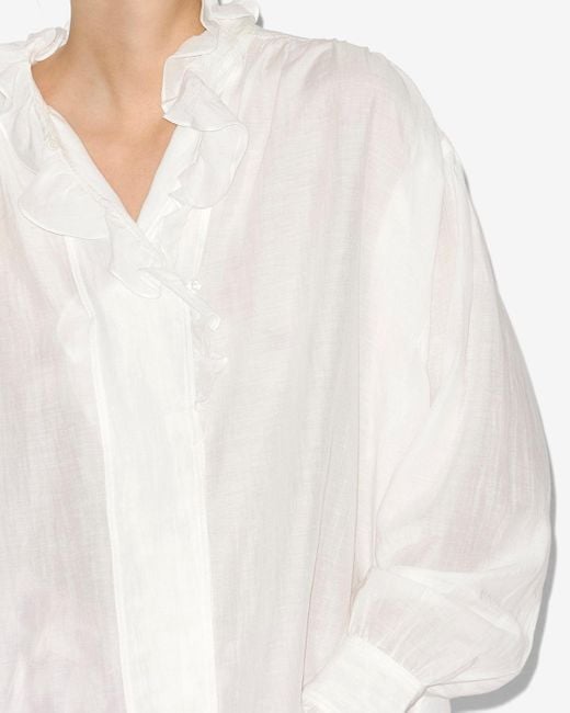 Isabel Marant White Oberteil Pamias