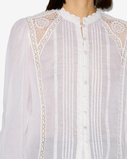 Isabel Marant White Greicy Blouse