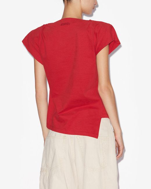Isabel Marant Sebani T-Shirt in Red | Lyst