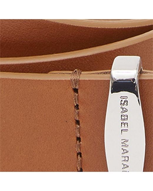 Zadd Leather Cinturón Isabel Marant de color White