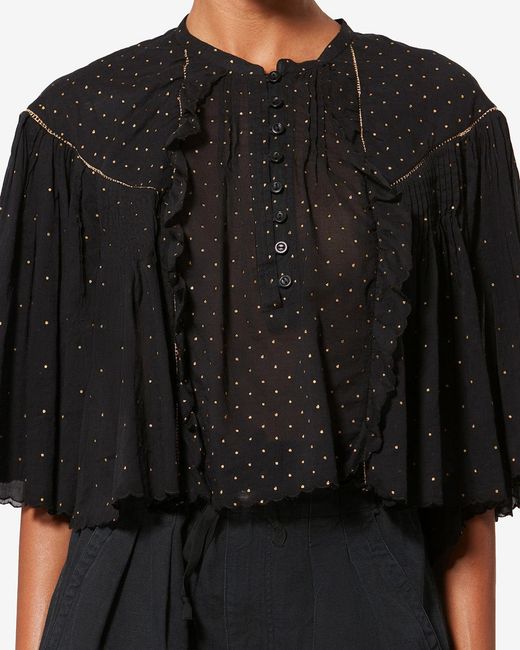 Isabel Marant Black Veenia Top