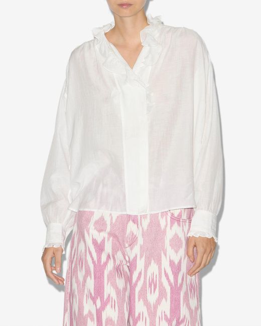 Isabel Marant White Oberteil Pamias