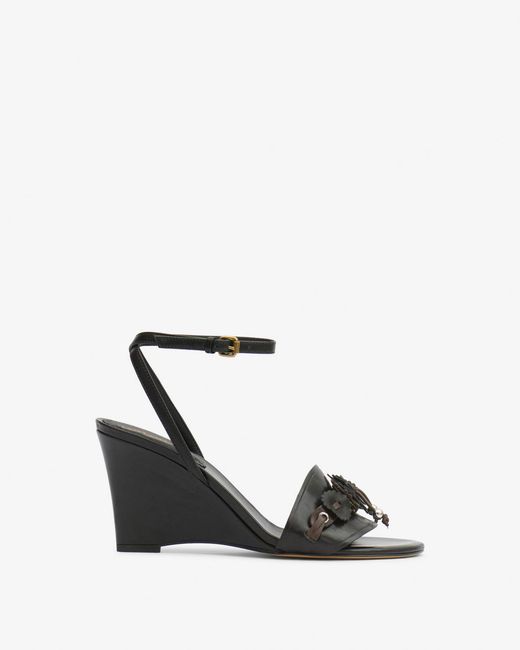 Isabel Marant Black Anerya Sandals