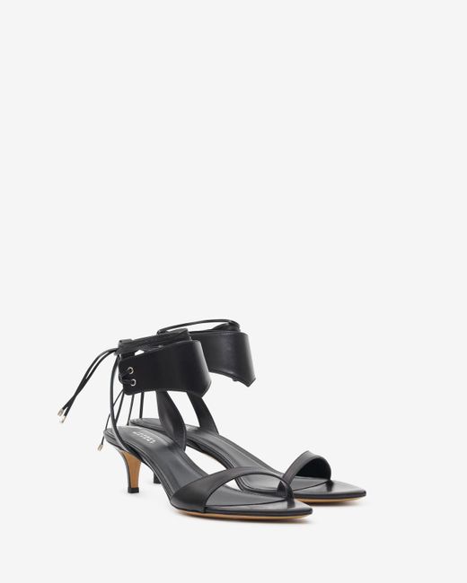 Isabel Marant White Arson Sandals