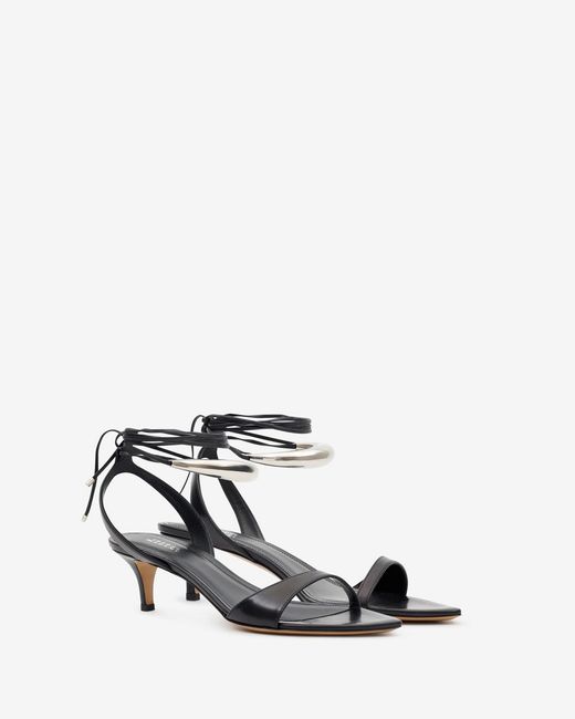 Isabel Marant White Alziry Sandals