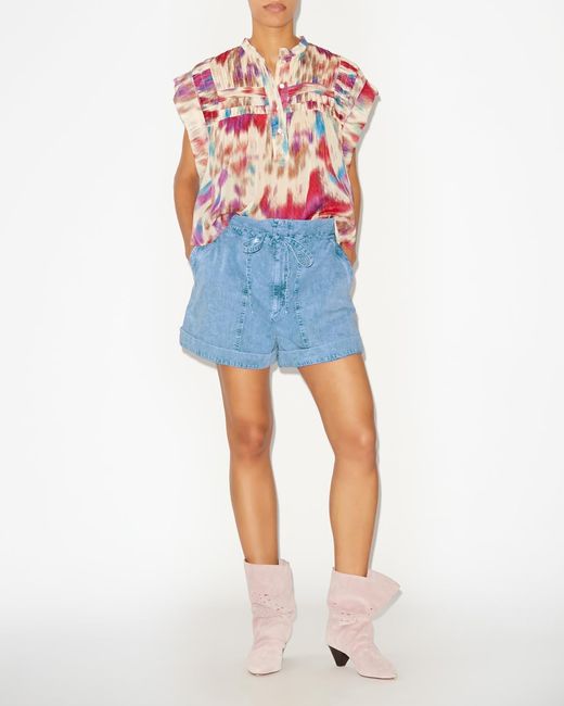 Isabel Marant Blue Ipolyte Shorts