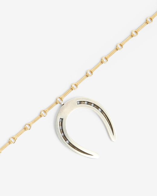 Isabel Marant Metallic Byrne Chain Necklace
