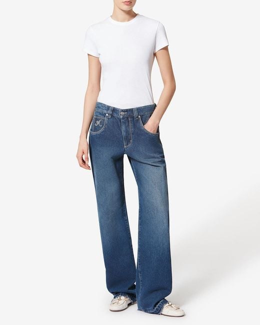 Isabel Marant Blue Jeyda Pants
