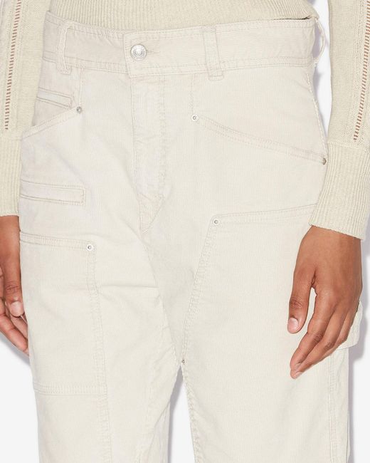 Isabel Marant White Lois Pants