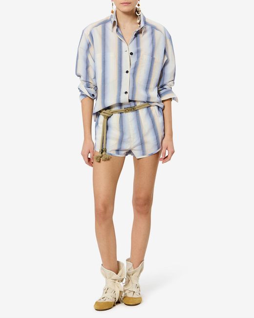 Isabel Marant White Melinea Shorts