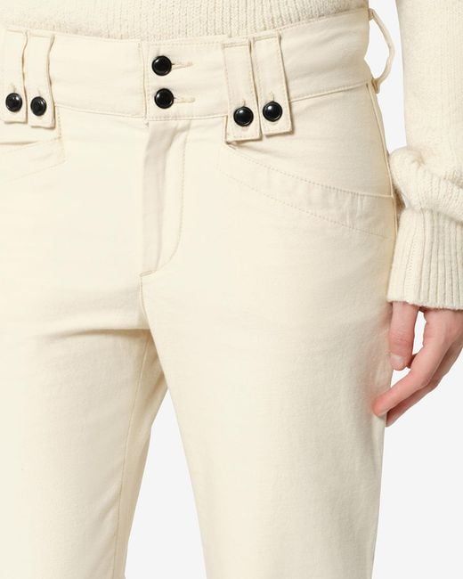 Isabel Marant White Berna Pants