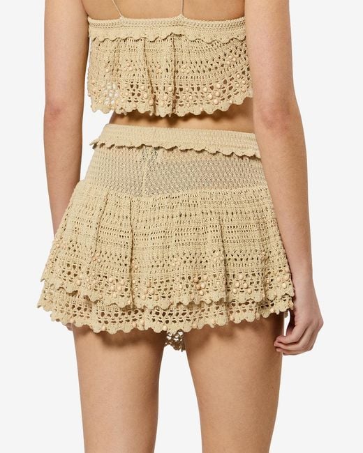 Isabel Marant White Olzea Shorts