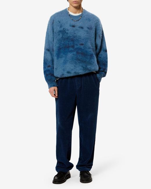 Isabel Marant Blue Ayden Mohair Sweater for men