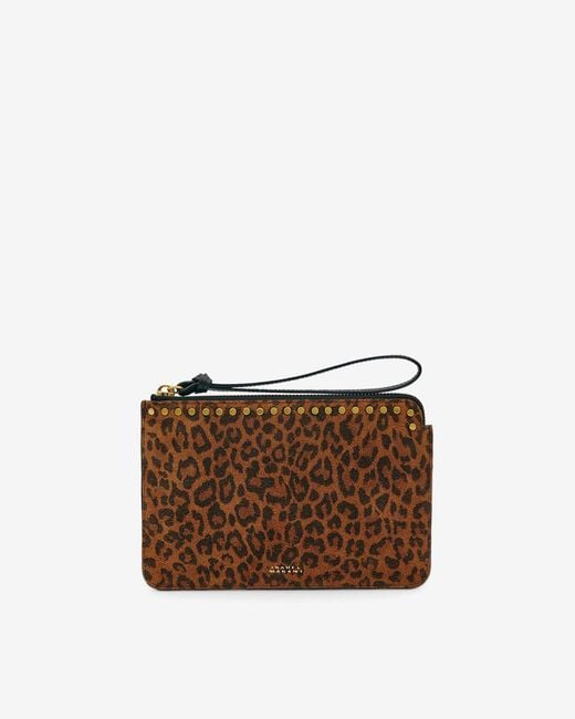 Isabel Marant Brown Oskan Suede Flat Pouch