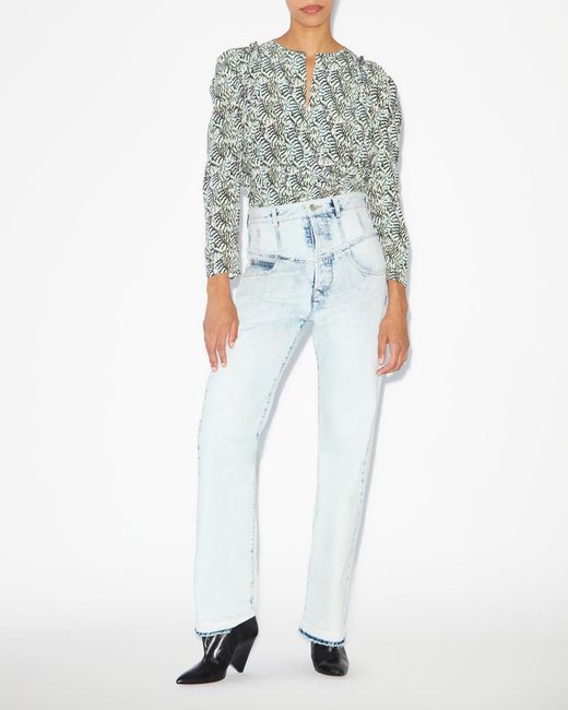 Isabel Marant Blue Zarga Top