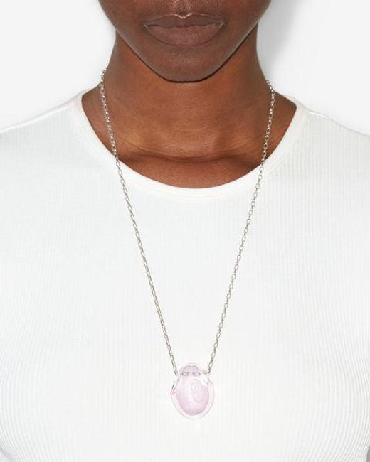 Isabel Marant White Bubble Necklace