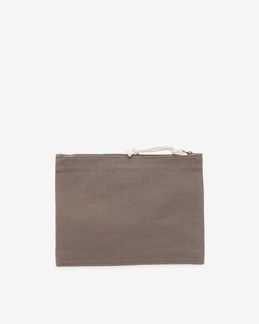 Isabel Marant Brown Netia Velvet Clutch