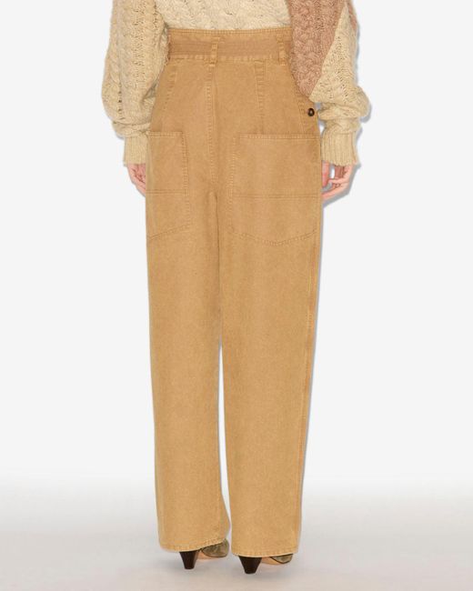 Pantalón Mathilda Isabel Marant de color Natural