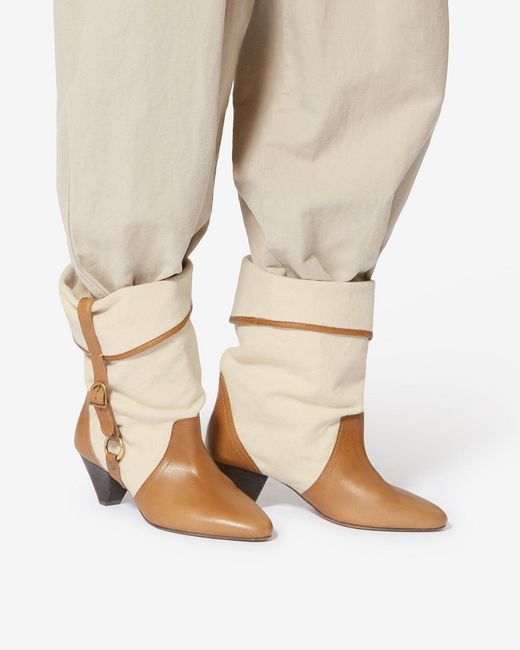 Isabel Marant Natural Darner Buckle Boots