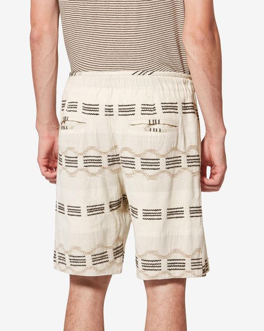 Isabel Marant White Deliann Shorts for men