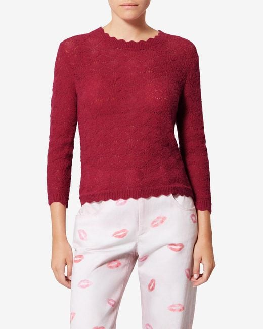 Isabel Marant Red Leonette Sweater