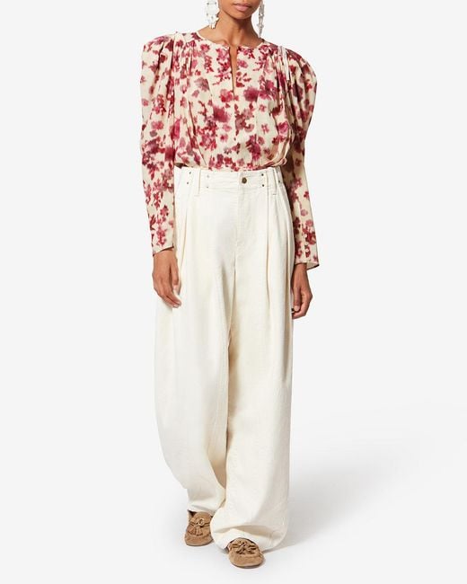 Isabel Marant Red Zarga Top