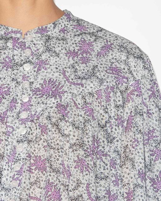Blusa Salika di Isabel Marant in Gray