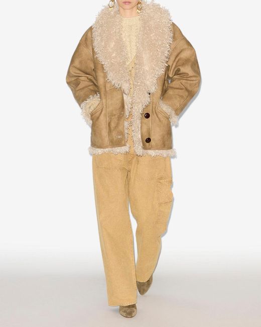 Isabel Marant Natural Clea Coat