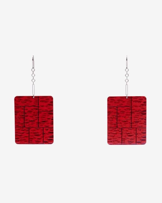 Isabel Marant Red Ohrringe Blacke