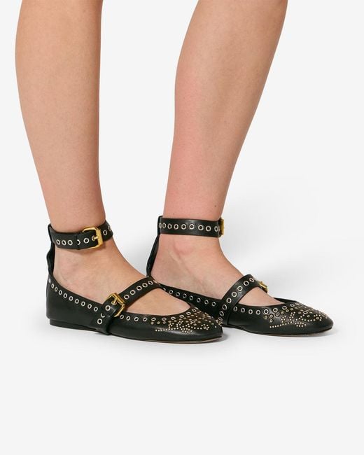 Isabel Marant Black Ylza Ballerinas